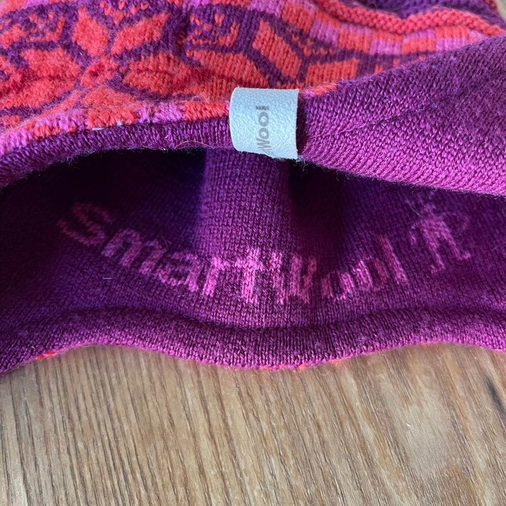 Smartwool Red and Purple Knit Hat - Picture 2 of 3